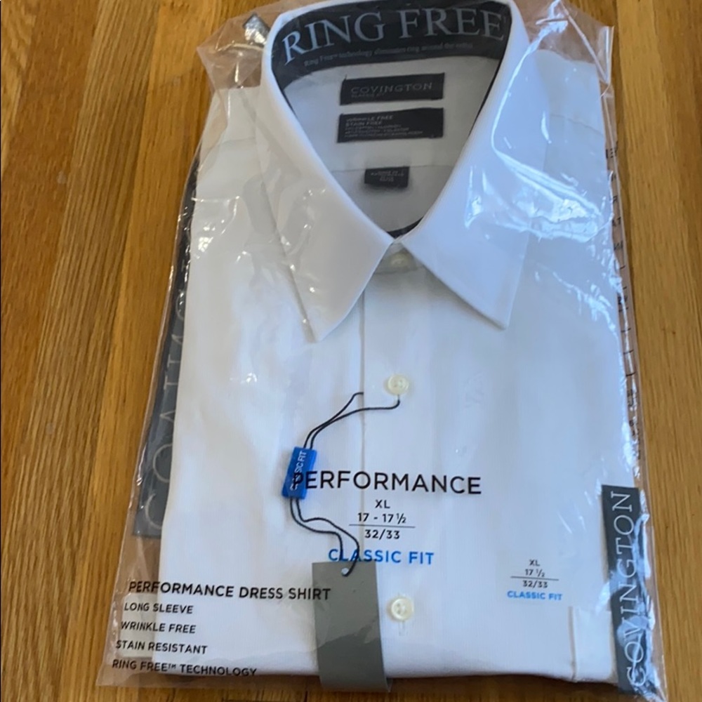 Performance Ring Free  Dress Shirt  Long Sleeve